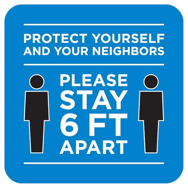 Identity Group Protect Your Neighbor, Blue, 15" 8456BL